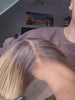 blonde bob wig human hair with sleek cut