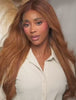 Stylish copper brown wig inspired by celebrities