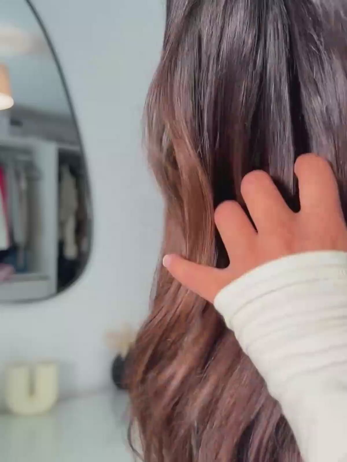 14-18in wig chocolate brown with realistic lace front