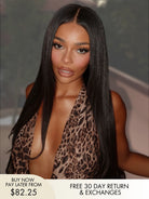 Victoria straight human hair wig with natural silky texture