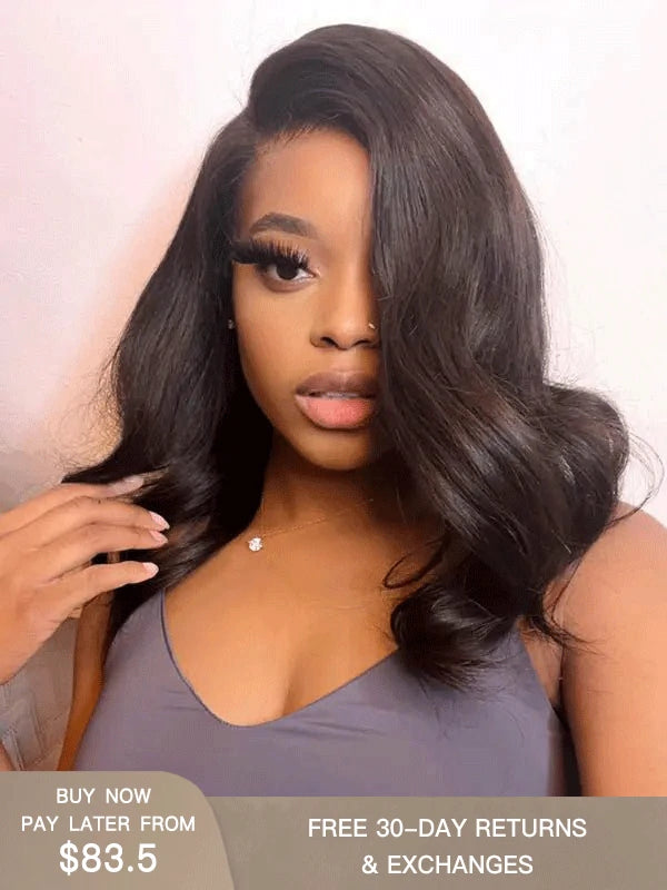 short black wig