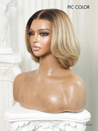 short bob wig with face-framing layers