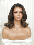 Brown bob wig made with 100% human hair
