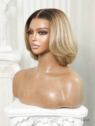 short bob wig with face-framing layers
