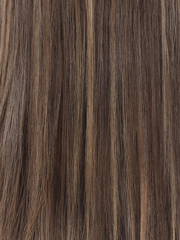Human hair wig with fringe option and voluminous layers