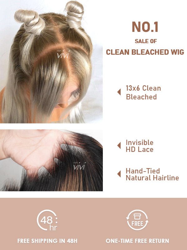 blackfriday 2023 deals glueless 13X6 clean bleached HD lace wig