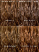 Human hair auburn wig with glueless fit