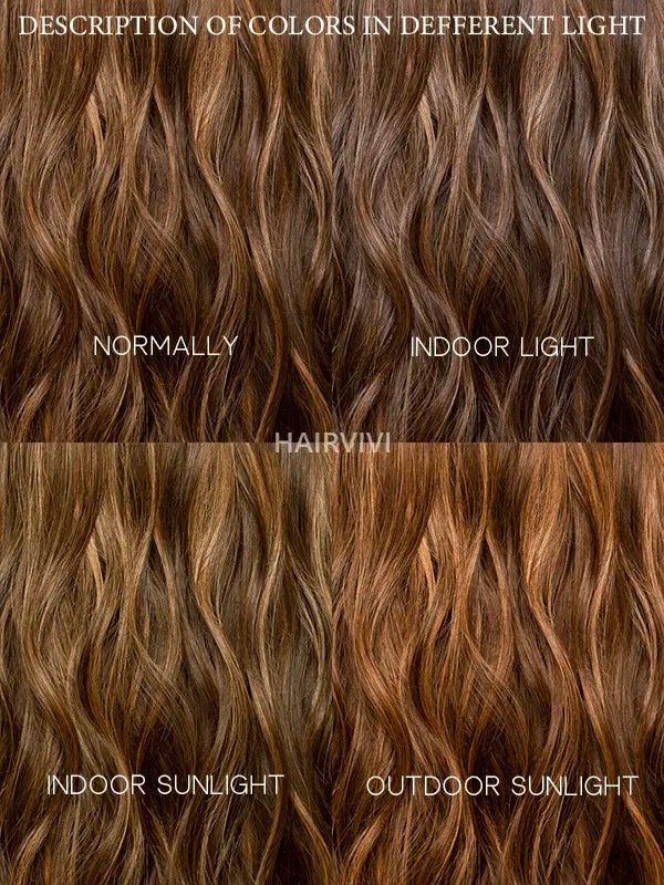 Human hair auburn wig with glueless fit