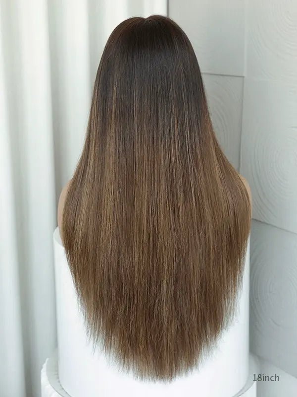 chocolate brown ombre