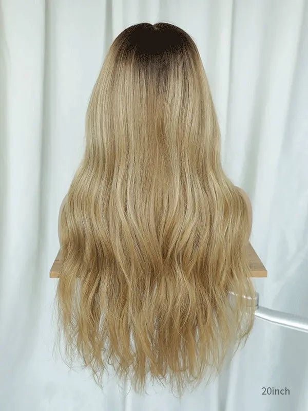 long blonde wig