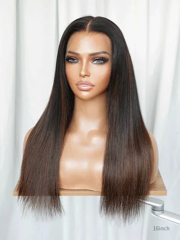 long brown wavy wig