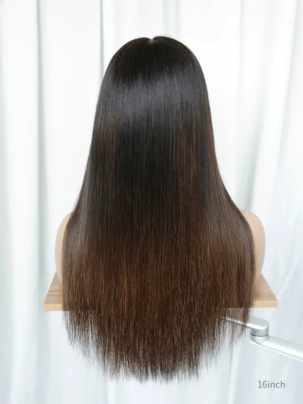 long brown wavy wig