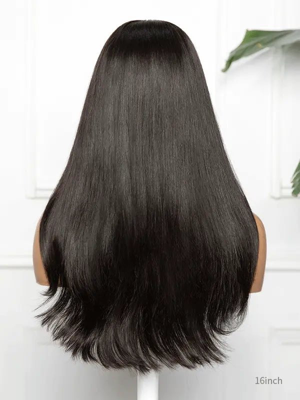 black long hair wig