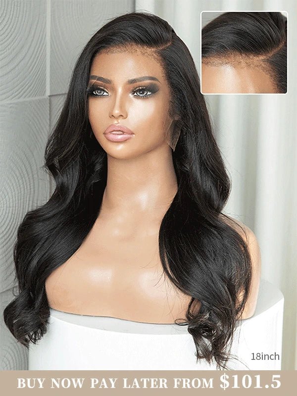 Sky Yaki Lace Front Wig Side Part Human Hair Wigs with Realistic